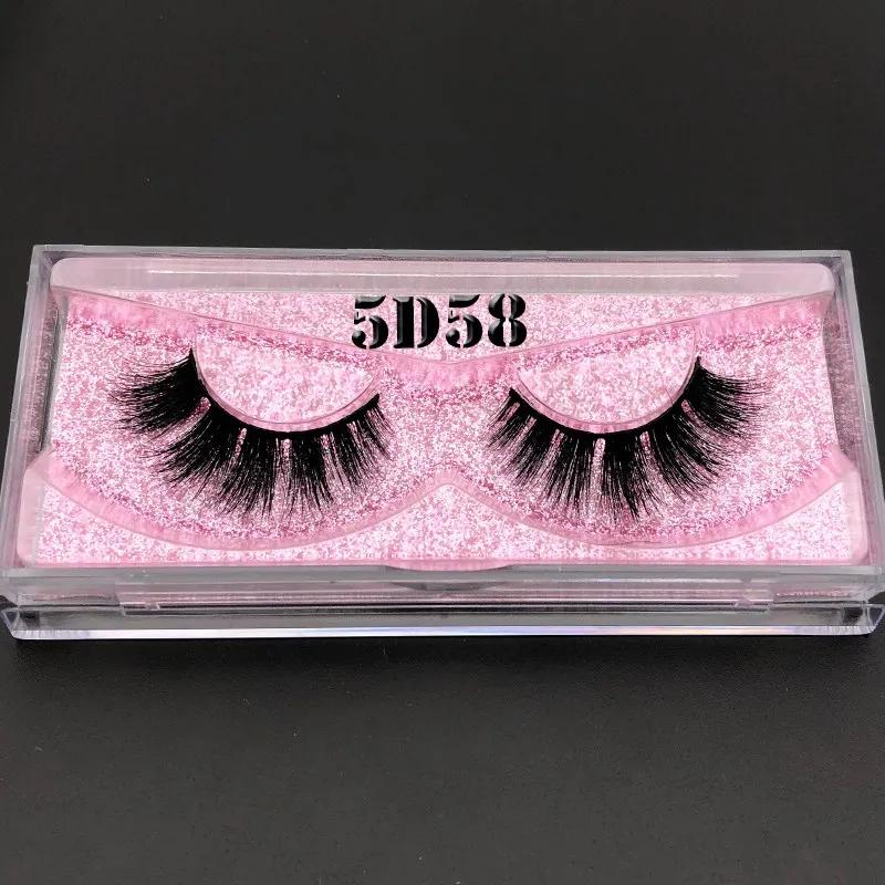 Mikiwi 5D норковые накладные ресницы 25/50/75/100 pc 3D ресницы серо-коричневого цвета розовое диск упаковочной коробке макияж драматического длинного ресницы серо-коричневого цвета