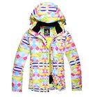 Женские зимние куртки 6 цветов, женская одежда для сноуборда, зимнее пальто для девочек, уличная спортивная водонепроницаемая Толстая Теплая Лыжная куртка