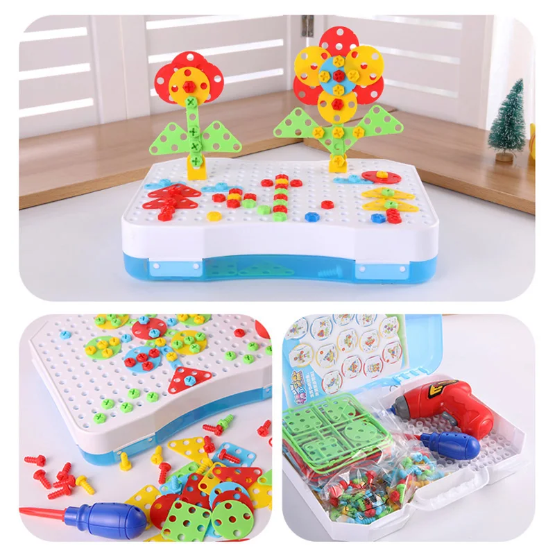 Игрушка &quotсделай сам&quot для детей 3D пазл игрушки электрическая дрель винт группа