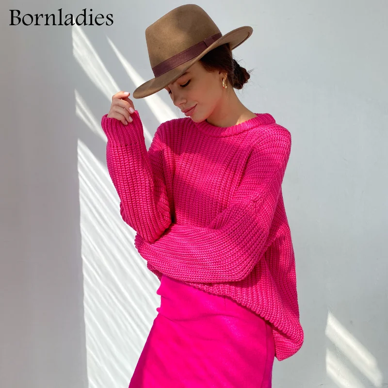 Свитер Женский вязаный оверсайз с длинным рукавом Осень-зима | Женская одежда