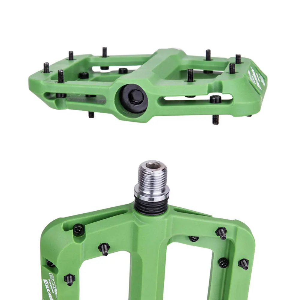 

Bike Pedals Nylon Fiber Anti Slip Durable Mountain Bike Flat Pedals Bicycles Flat Pedals for MTB Mountain Bike Road Bicycle