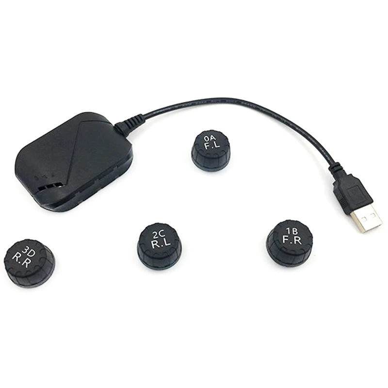 Система контроля давления в шинах TPMS USB-система на Android с внешними датчиками