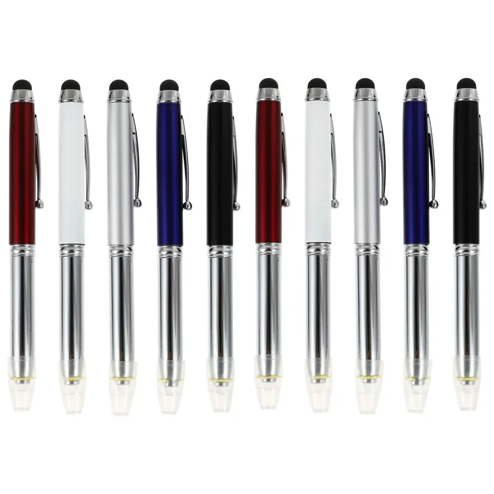 

10pcs Three-in-one Touch Capacitive Pens Writing Tools Office Supplies