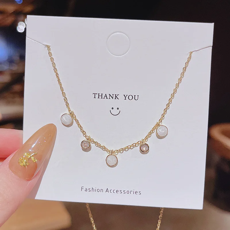 

2021 New Simple Geometric Necklace for Women Korean Fashion Jewelry Noivas Accessories Wedding Party Girl Necklace Wholesale
