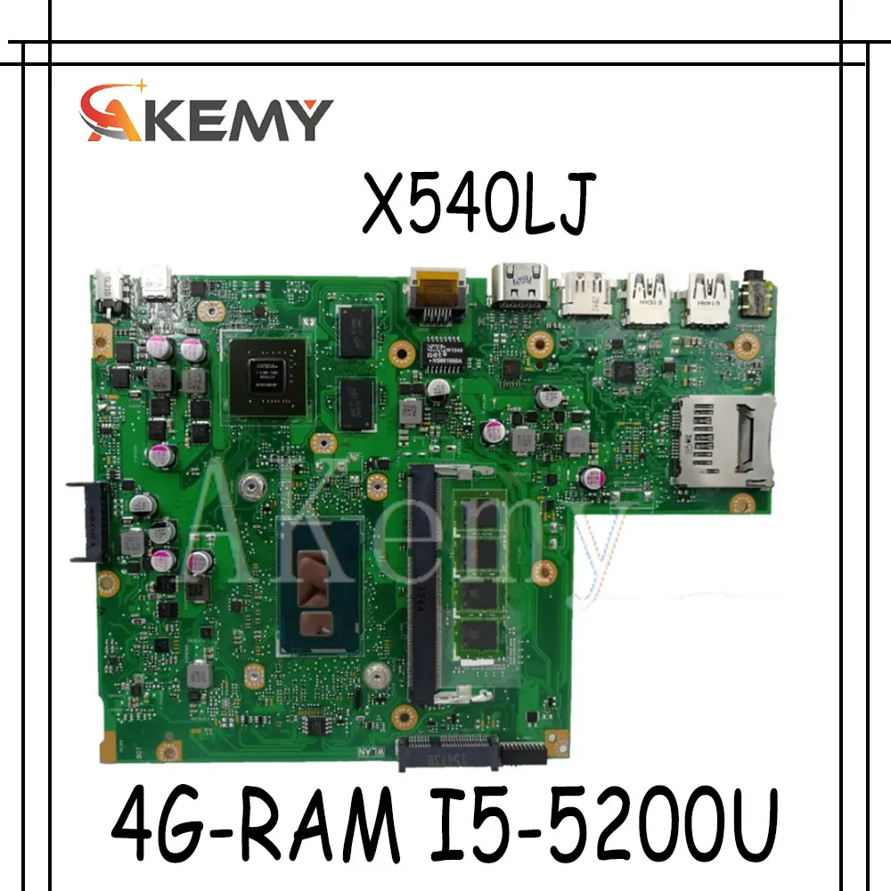 Новинка! Mainboard W/4G RAM I5 5200U GT920M для Asus X540L F540L X540LJ материнская плата ноутбука REV2.1
