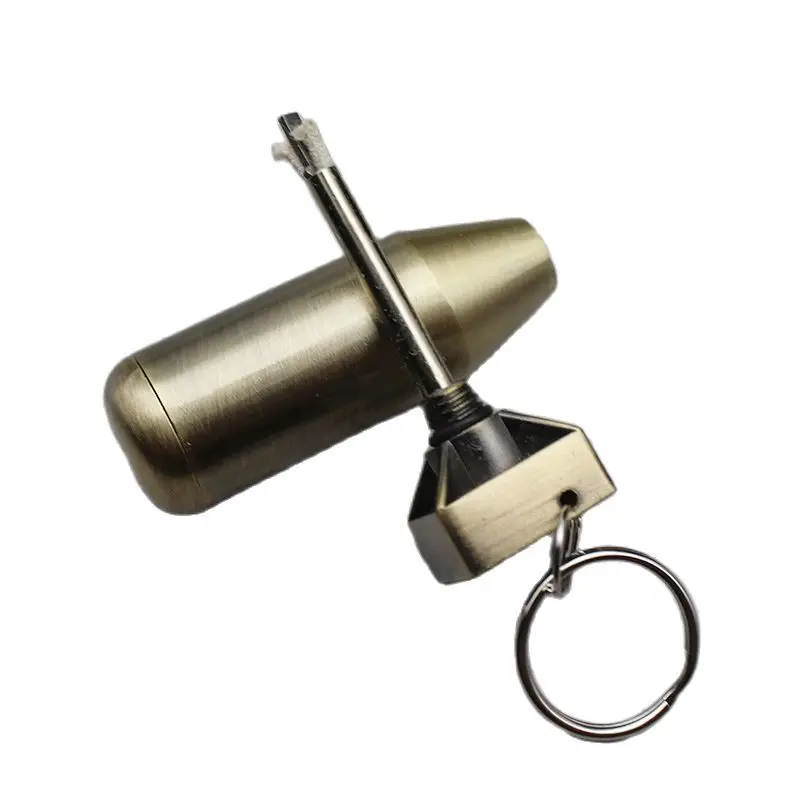 

Kerosene Waterproof Match Cigarette Lighter Brass Atomic Bomb Lighter Cigarette Accessories Small Gift