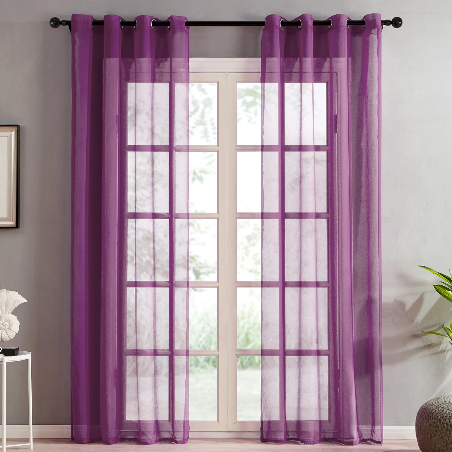 Однотонные однотонные шторы YokiSTG для гостиной спальни вуаль тюлевые на окна