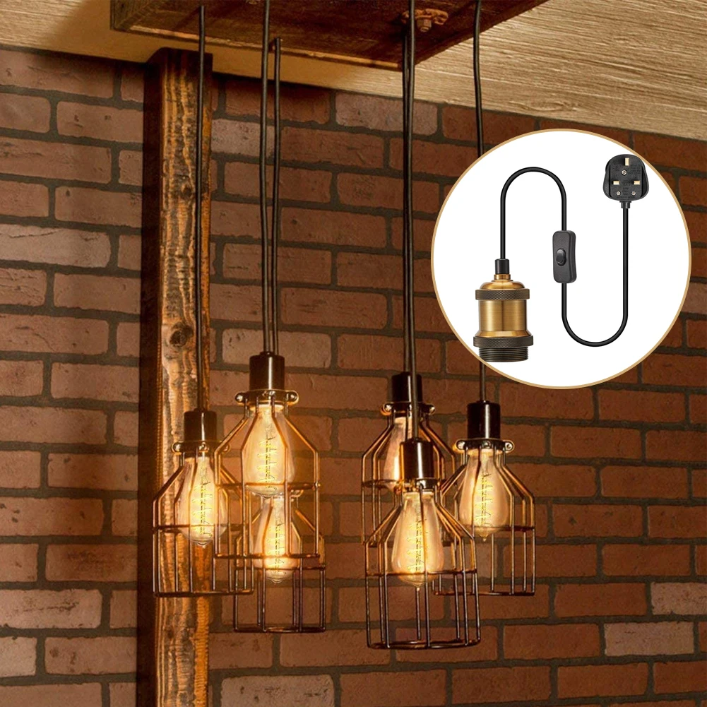 

Vintage Pendant Lights E27 Lamp Suspended Ceiling Holder Socket Screw Base Fitting E27 Lamp Bases Retro Edison Lamp Holder