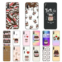 yndfcnb chocolate tumblr nutella bottle phone case for huawei y 6 9 7 5 8s prime 2019 2018 enjoy 7 plus