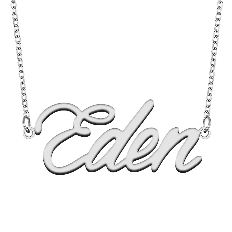 Eden Custom Name Necklace Customized Pendant Choker Personalized Jewelry Gift for Women Girls Friend Christmas Present
