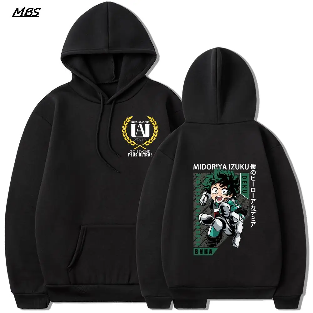 

Popular Anime My Hero My Hero Academia printed fleece hoodies for men and women sports coat Fashion Cartoon Sweatshirts Harajuku
