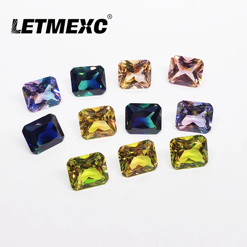 LETMEXC Nano Nanosital Two Color Mixed Bare Stone Can Be Customized