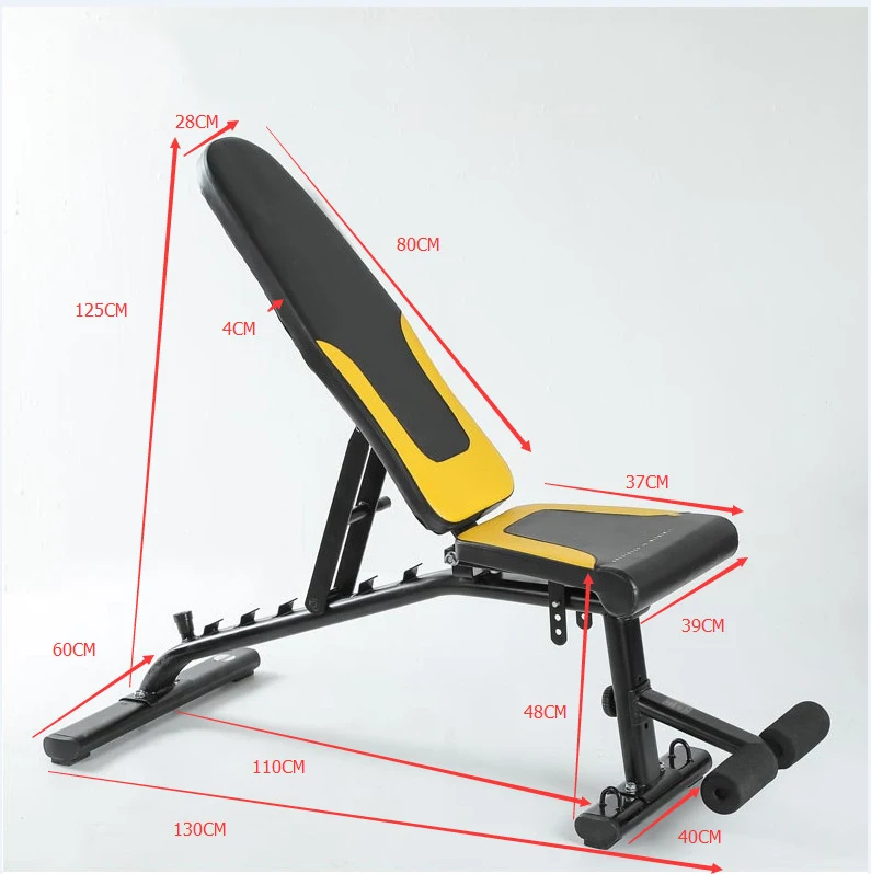 Sit Up Bench Home Supine Board Multifunctional Auxiliary Device Dumbbell Stool Crunch Bench Ab Chair Indoor Fitness Equipment