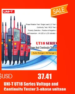 UNI-T UT123 Цифровой мультиметр карманный размер жилой мультиметр AC DC резистор напряжения температура NCV тестер EBTN дисплей