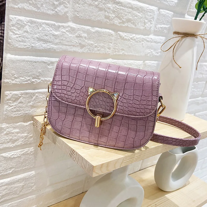

Female Alligator Pu Leather Crossbody Bag For Women 2020 Chain Shoulder Messenger Bag Ladies Hand Sling Luxury Handbags Designer