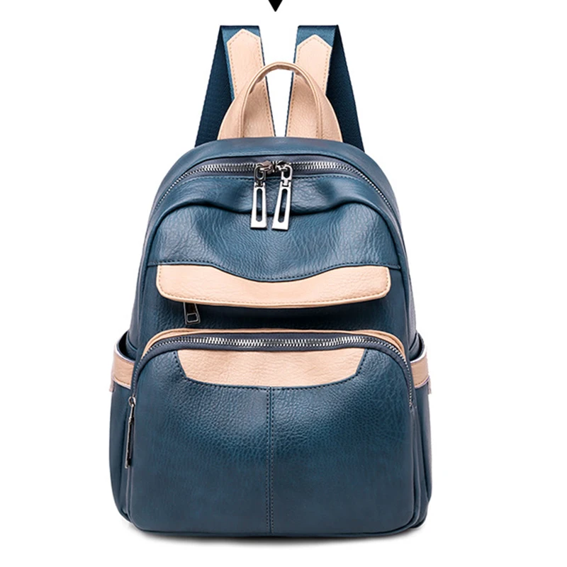 

Boy and Girl School Backpack Fashion Women Leather Shoulder Bag High Quality Women Backpack School Bag for Teenage Girls Summer