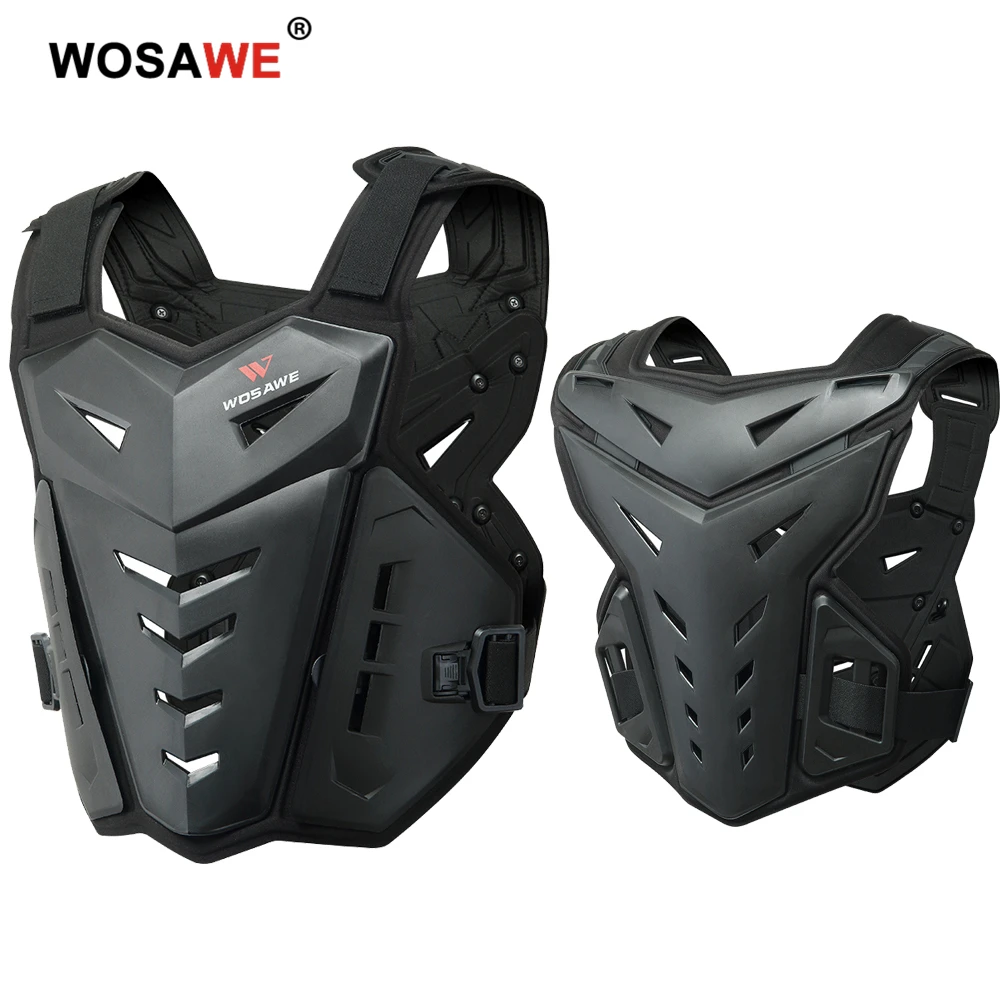 

WOSAWE Motorcycle Body Armored Motorcycle Jacket Motocross Moto Vest Back Chest Protector Off-Road Dirt Bike Protective Gear