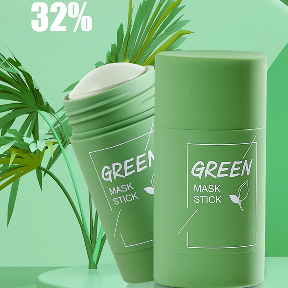 

Горячая Зелёный чай очистки палочки пластилина Маска масло Управление однотонный маски, что обеспечивает глубокое очищение кожи увлажняющ...