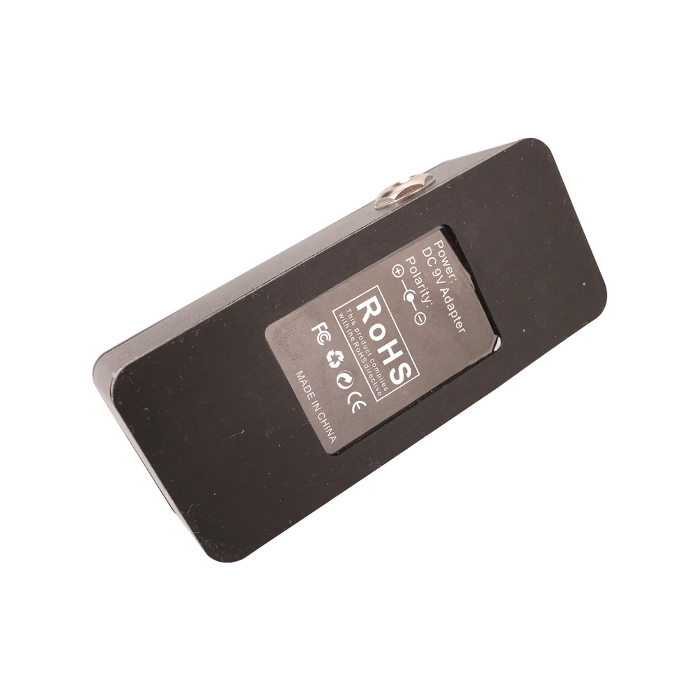 Хроматический гитарный тюнер металлическая Педаль черная универсальная Арома AT