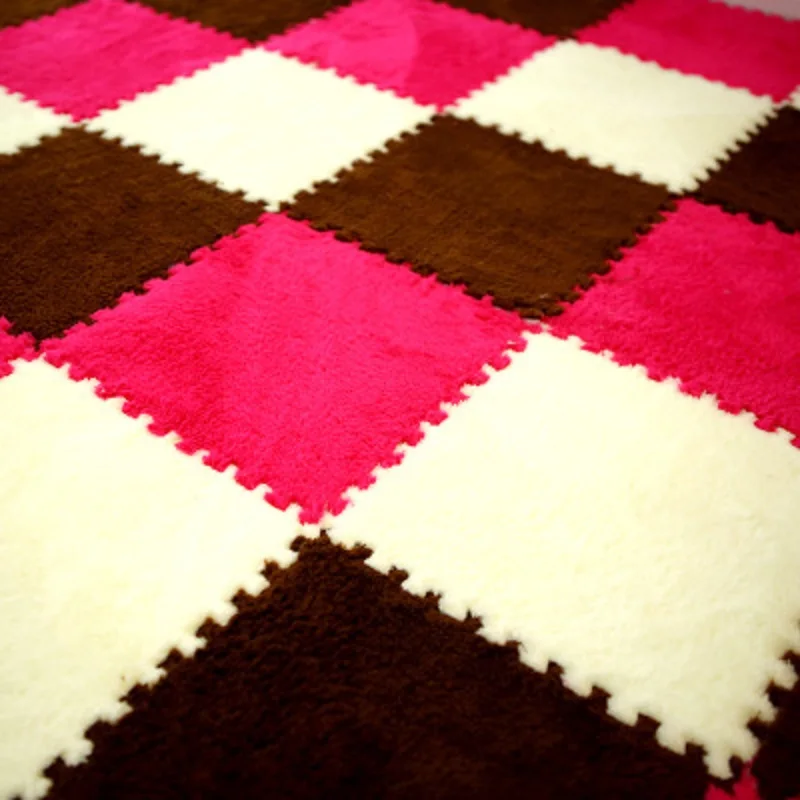 EVA замшевый Поролоновый ковер для детской комнаты мозаичный детский с длинными