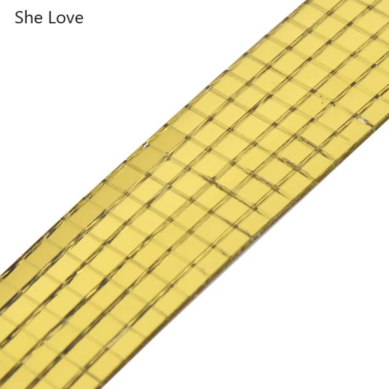 Самоклеящаяся квадратная мозаичная плитка из настоящего стекла зеркальный