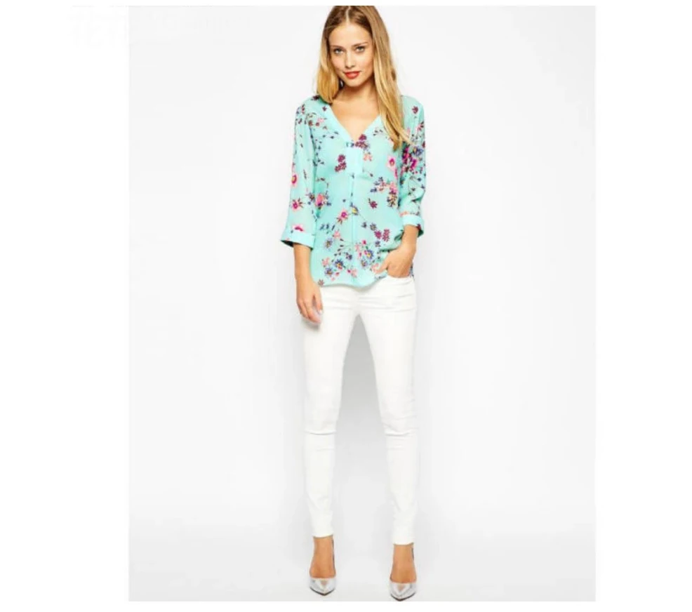 2020 3D светильник с полными цветами Зеленая мята напечатанным полурукавом размера