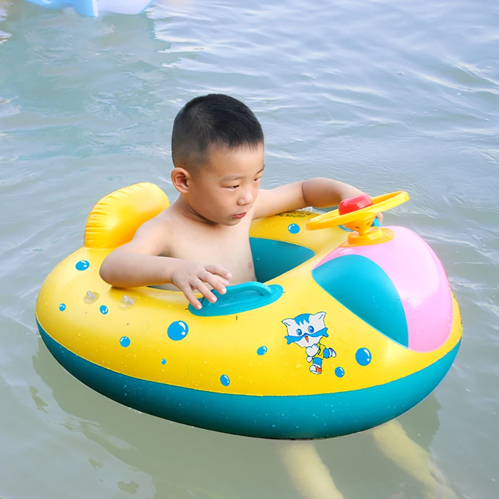 

Baby Inflatable Ring Kids Shark Swimming Ring Baby Neck Inflatable Wheels for Newborns Bathing Circle Safety Neck Float