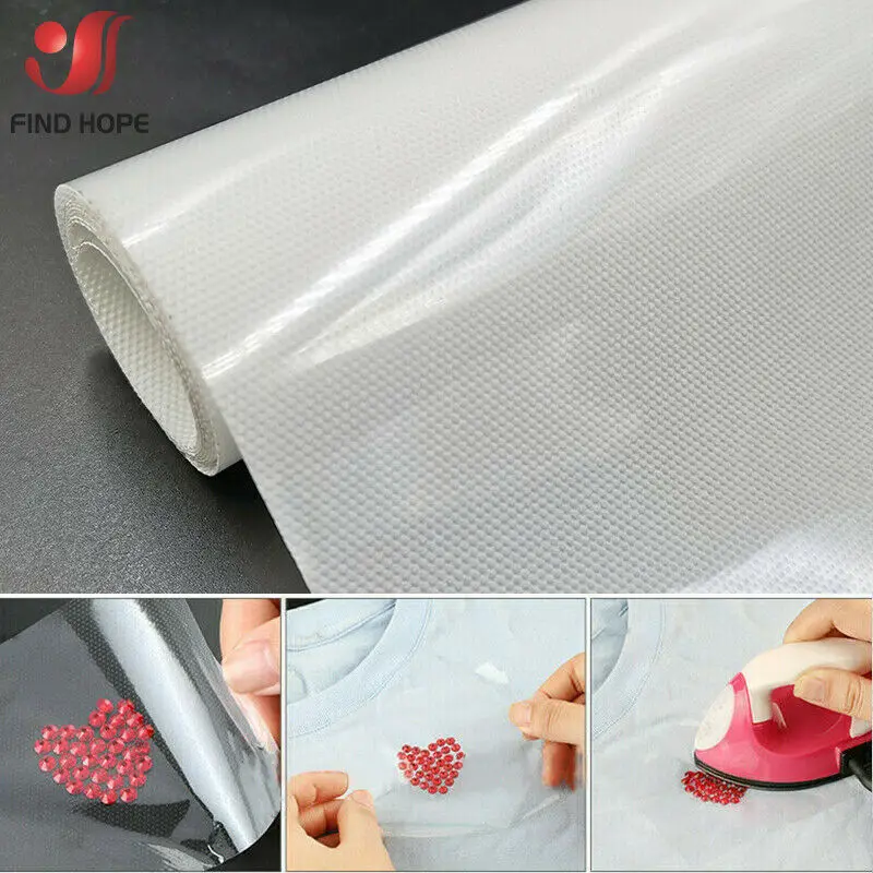 Hot fix Paper Tape 50CM Width Iron on Heat Transfer Film Adhesive DIY Fix Rhinestone Crystal Garment Tools | Дом и сад
