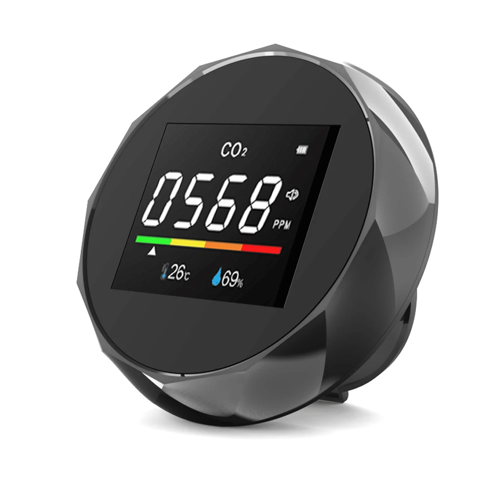 

CO2 Detector Carbon Dioxide Detector Household Temperature Humidity Meter Air Quality Tester Carbon Dioxide Alarm CO2 Monitor
