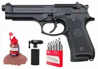 Beretta 92F co2 Воздушный пистолет, полностью металлический Co2 гранулированный пистолет-Shoot .177 Bbs или гранулы, настенный жестяной знак