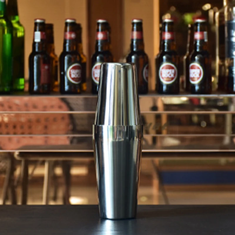 Коктейльный мартини Сталь шейкер Смеситель вино Бостонский для бармен пить