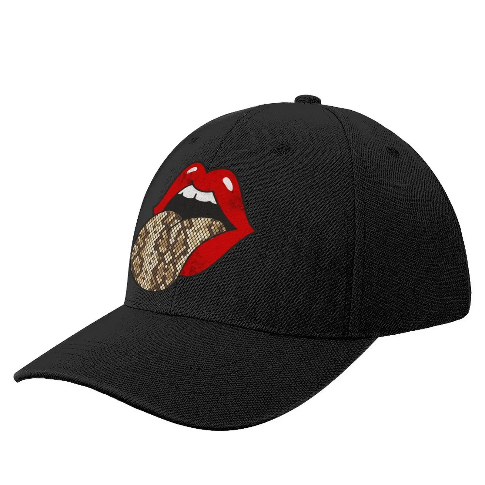 

Snakeskin Baseball Cap Cool Hipster Baseball Hat Print Polyester Sport Bulk Orders Cap