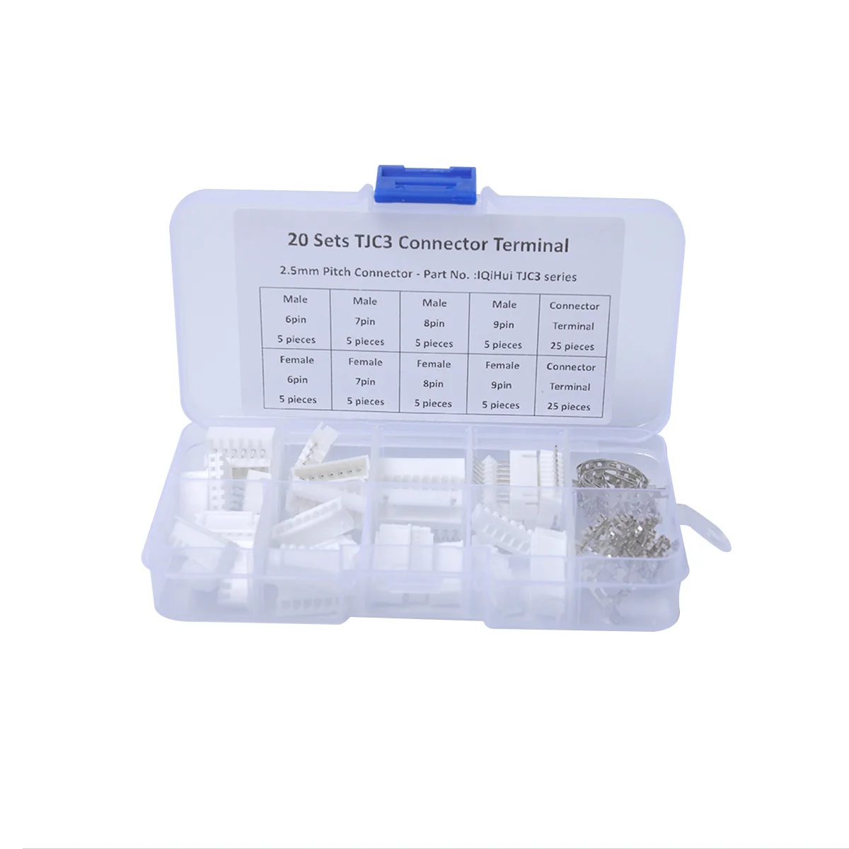 

20 Sets TJC3 2.5mm XH 6P 7P 8P 9Pin Male Female Housing Connector with Crimps Car accessories