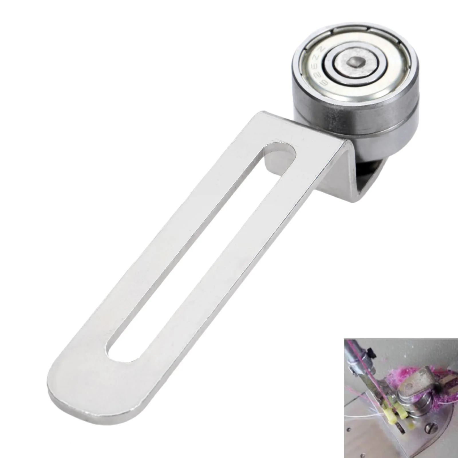 

1Pc Sewing Machine Guide Double Needle Lockstitch Blind Edge Joining Stitch Foot Synchronous Gauge Locator