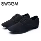 SWDZM Для Мужчин's Обувь для танцев для Для мужчин мальчиков танцевальная-обувь, современная танцевальная одежда в стиле Танго Танцы обувь на низком каблуке Бальные вечерние Сальса обувь для тренировок