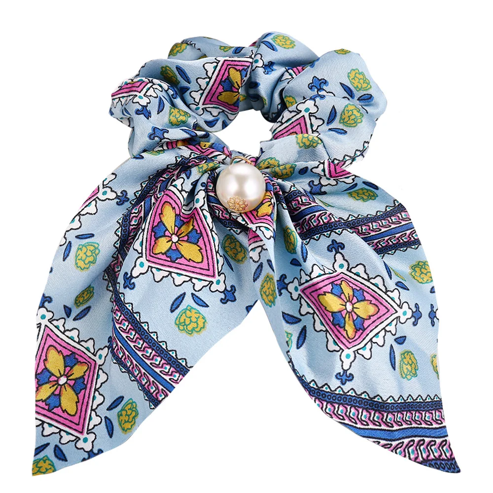 

fashion Bow Streamers Hair Ring Girl Hair Bands Scrunchies Ponytail Hair rope Elastic Bow Hair Rope Hair Accessories Headwear