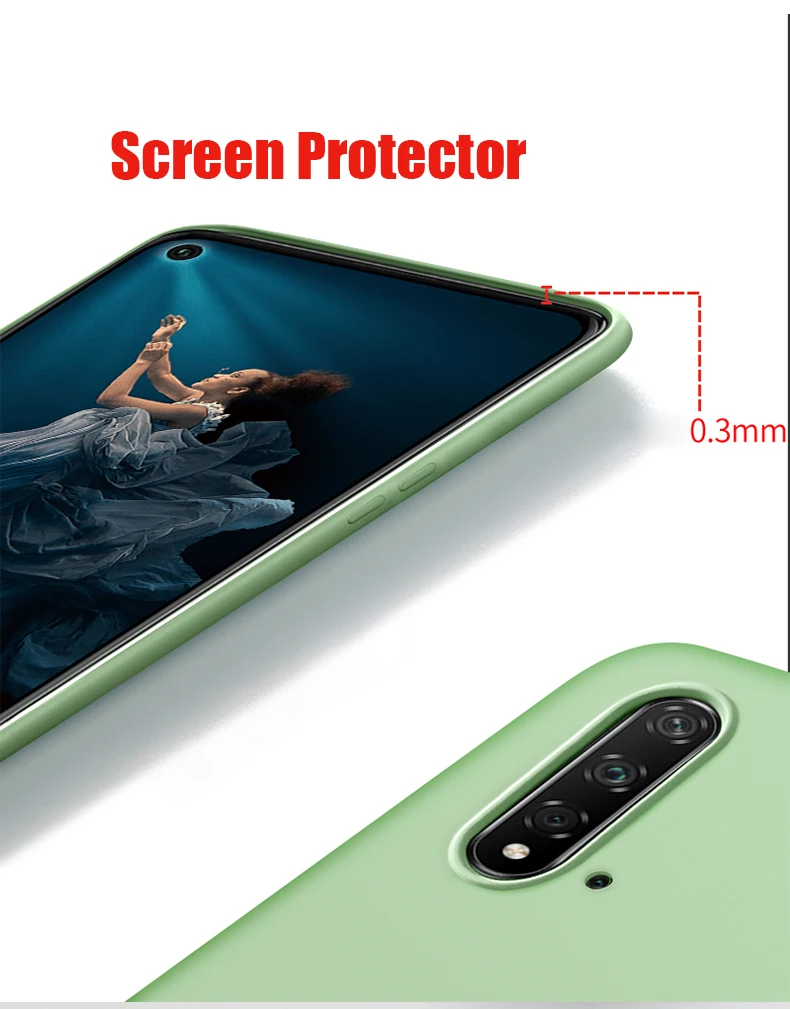 Мягкий жидкий силиконовый чехол для huawei Honor 8X 9X Global HONOR 10i 20 Pro 20s 10 Lite 8A 8S 9 8 V10 V20 тонкий силиконовый чехол