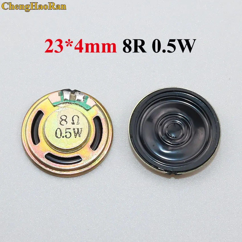 23mm 8R 0.5W ChengHaoRan 8 Ом 0,5 Вт звуковой громкоговоритель 8R 0,5 W 10 мм, 15 мм, 20 мм 23 мм 26 мм, 30 мм, 32 мм, 40 мм 50 мм громкий запасные части для динамиков - Цвет: 23mm 8R 0.5W