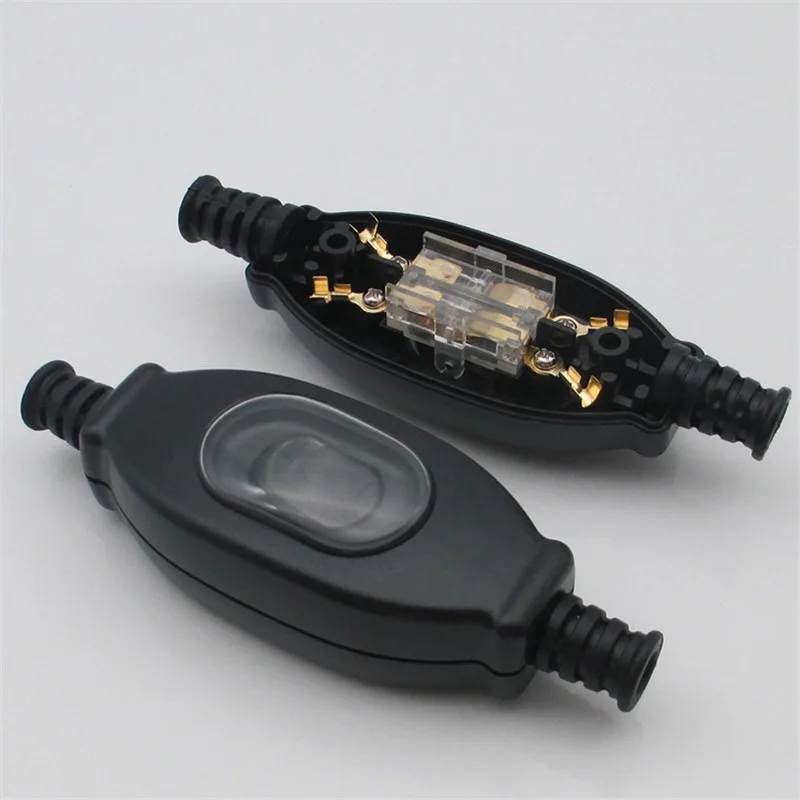 Switch In Line Cord IP65 Round Wire Contact Double Cut Waterproof | Обустройство дома