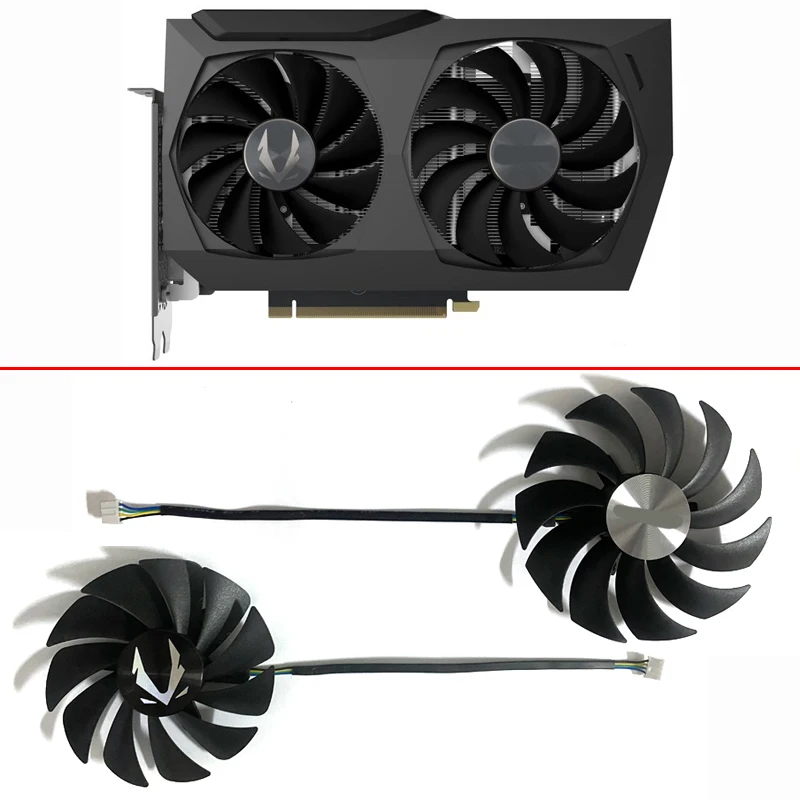 

NEW 2PCS 89MM 100MM CF9015H12S CF1010U12S RTX 3060 GPU FAN For ZOTAC GeForce RTX 3070 Twin Edge RTX 3060 Twin Edge OC RTX 3060Ti