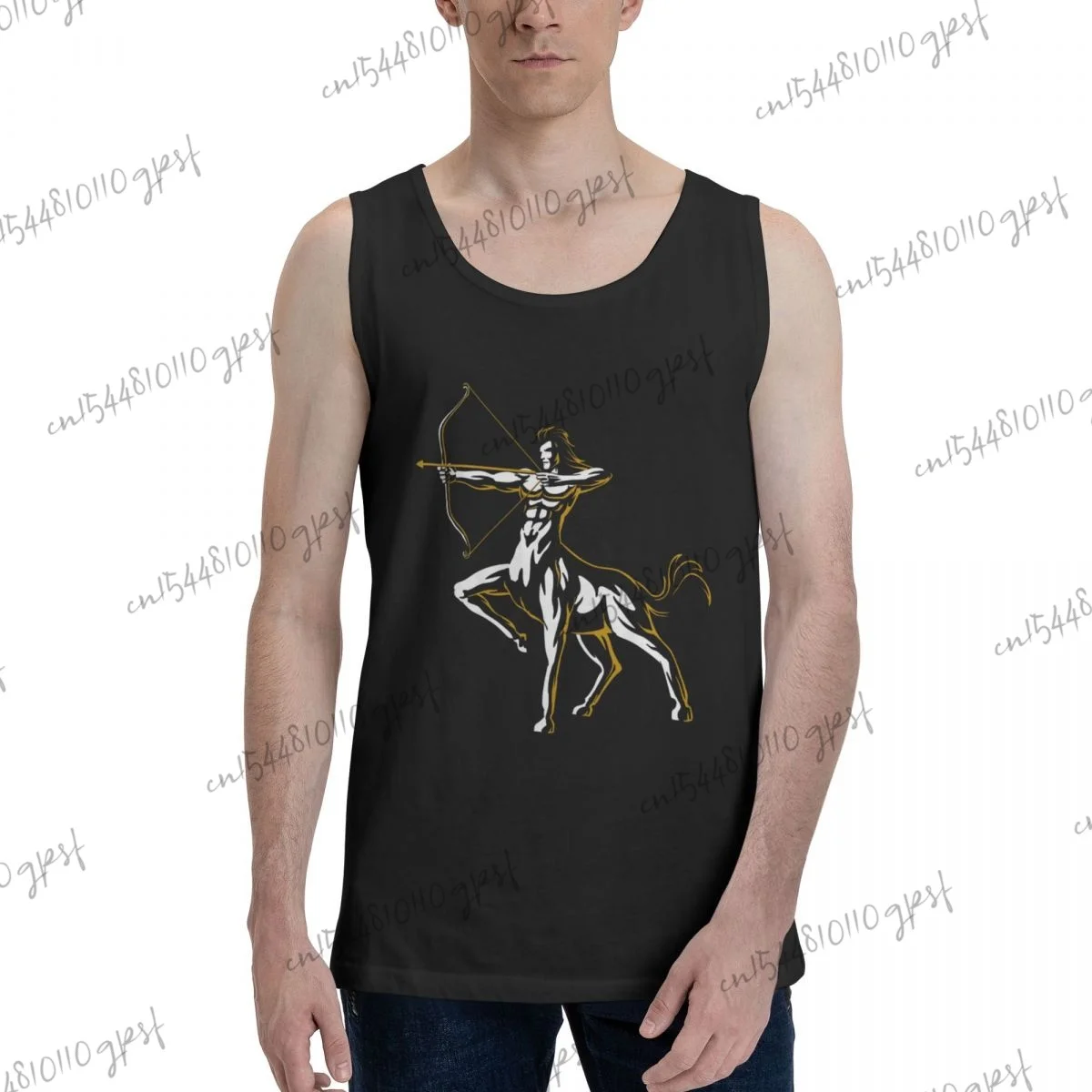 

Men's bodybuilding clothing Show Your Sagittarius Manly Style gilet bape shark tank top men