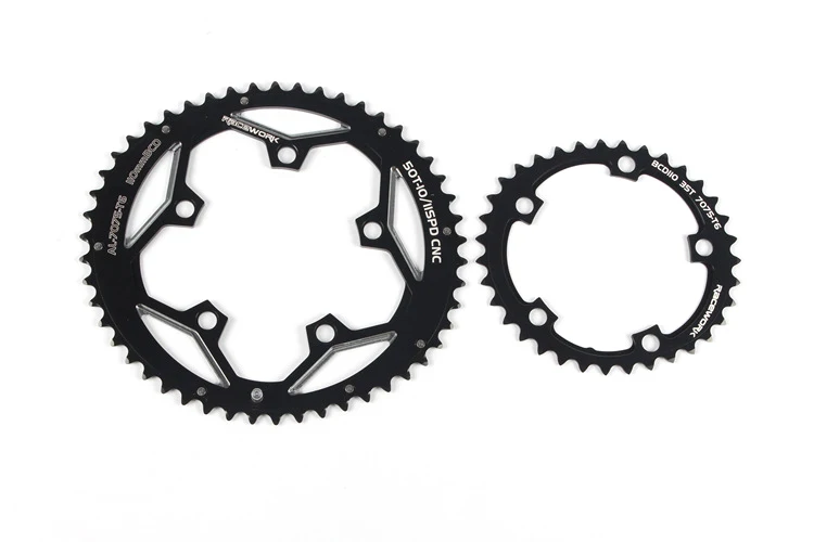 RACEWORK 105 шоссейная велосипедная цепь эллипс диск 110 bcd 35-50T 165g для Shimano шатун