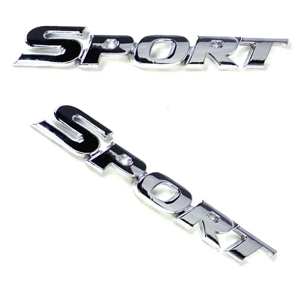 

Забавный спортивный логотип эмблема Стайлинг Автомобильный багажник значок на крыло 3D Наклейка металлическая наклейка серебряные универсальные автомобильные аксессуары