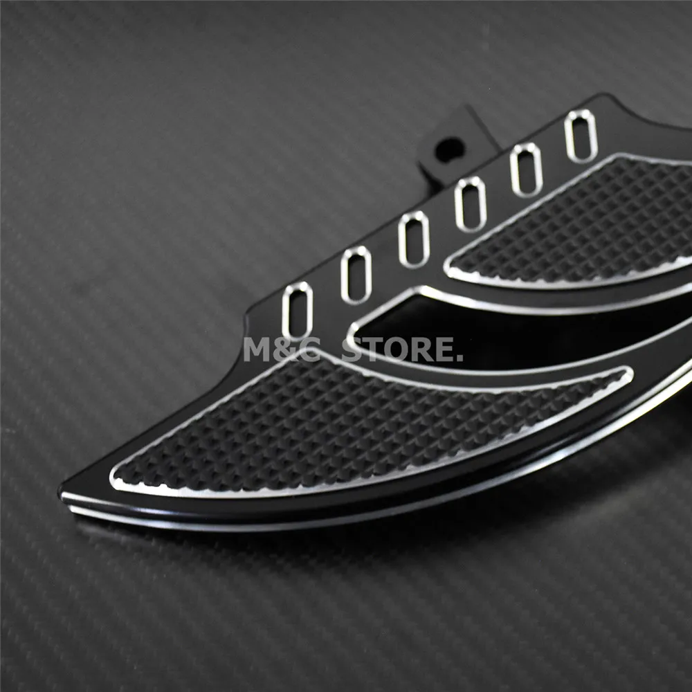 Мотоциклетные черные напольные подножки педали для Harley Sportster 883 1200 XL Touring Electra Glide