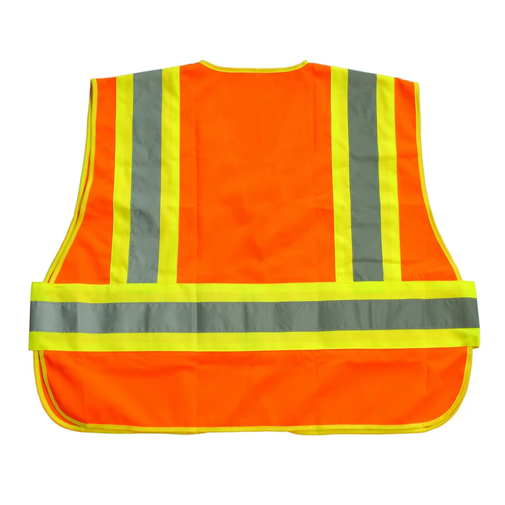 

Hi Vis High Viz Visibility Vest Waistcoat Safety Construction Sanitation Worker Reflective Strips