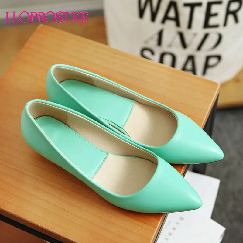 Lloprost ke весенняя женская обувь 2020 Комфортная Повседневная Туфли лодочки на низком