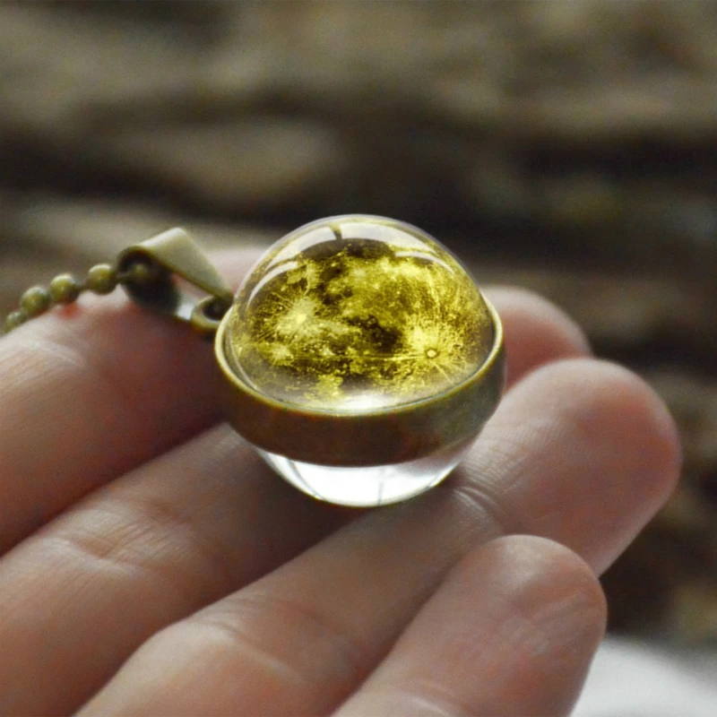 Стеклянный разбитый узор ручная работа изысканная Вселенная серьги в виде