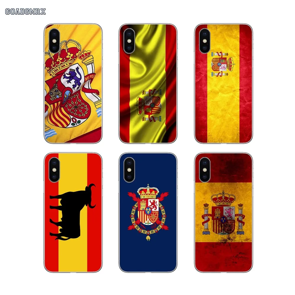 Мягкий прозрачный чехол Испанский флаг испанский национальный для Xiaomi Redmi Note 2 3 4 5