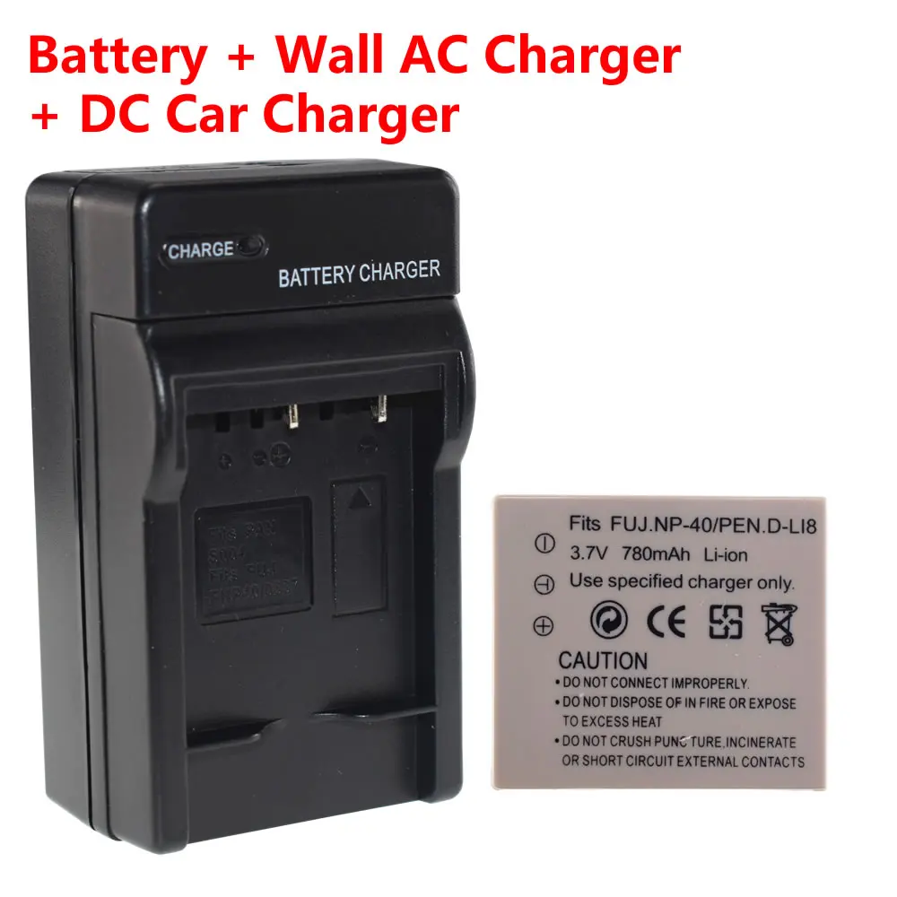 Аккумулятор + Сетевое зарядное устройство переменного тока Автомобильная вилка