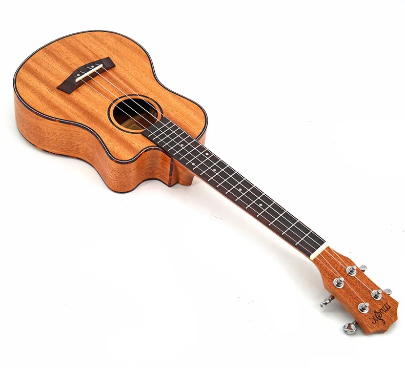 ukulele 23 26 zoll tenor konzert akustische elektrische reise gitarre 4 strings guitarra holz mahagoni uke ukelele free global shipping